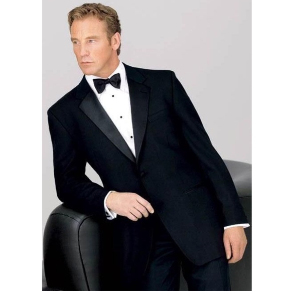 Neil Allyn Men’s Wool Tuxedo Jacket NWT Satin Notch Lapel 2 Button Size 38 - Picture 2 of 5